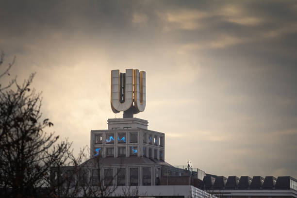 Picture of the main sign of the Dortmunder U. The U-Tower or Dortmunder U is a former brewery building in the city of Dortmund, Germany. Since 2010 it has served as a centre for the arts and creativity, housing among other facilities the Museum Ostwall.