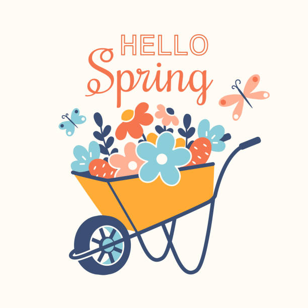 Spring Wheelbarrows 4,700+ Vintage Wheel Barrow Stock Photos, Pictures & Royalty-Free ...
