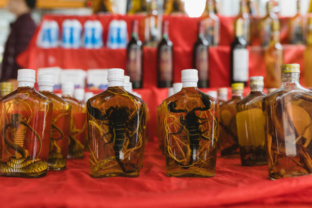 istock Scorpion-infused alcohol drinks sold at Thailand. 2026638470