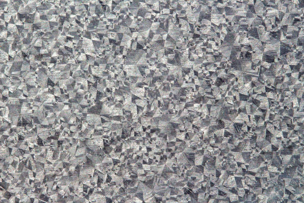 Shiny scratched grunge metal surface close up