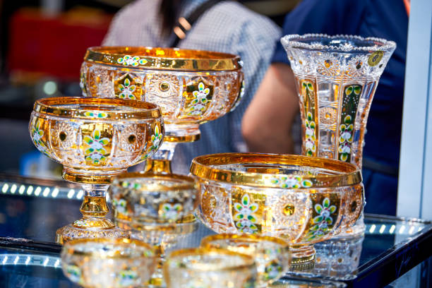 istock Exquisite ornate high-end glass container close-up 2027066611