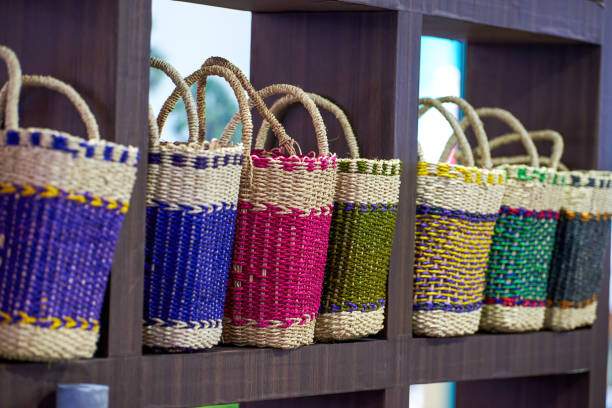 Traditional Chinese rattan baskets and baskets