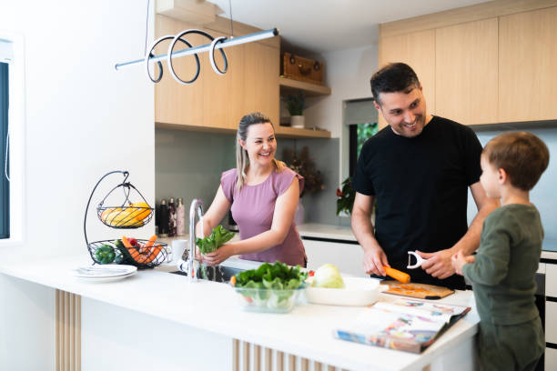 istock Home cooking harmony, family edition. 2027092560