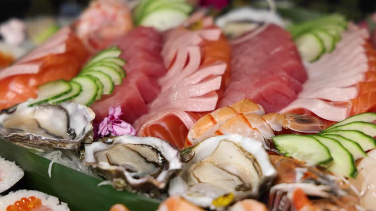 Exquisite Sushi and Sashimi Platter