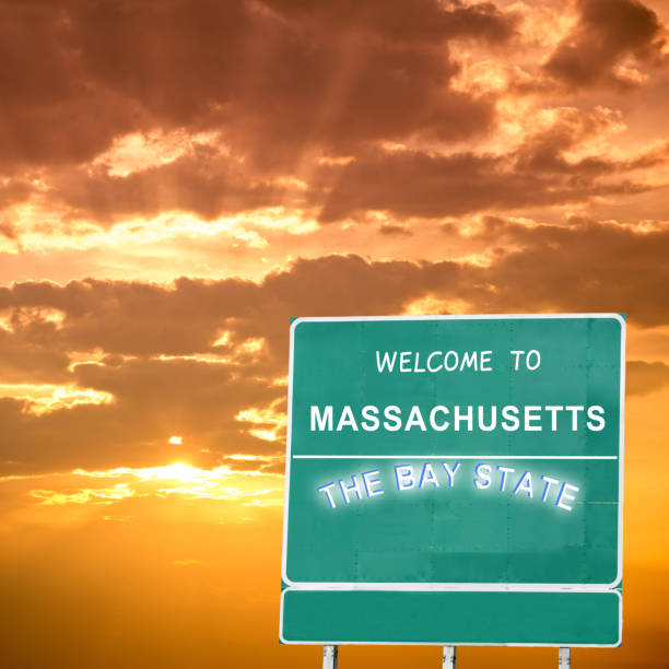 istock Massachusetts welcome road sign 2027152926