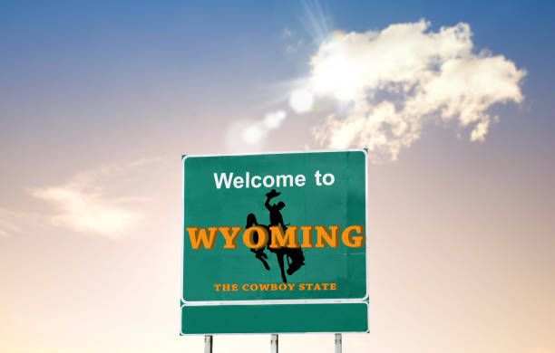 istock Wyoming welcome road sign 2027156183
