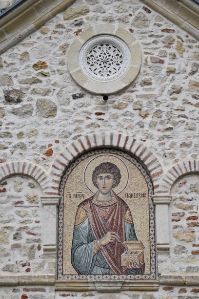 istock Meticulous mosaic work in Fruska Gora 2027175430