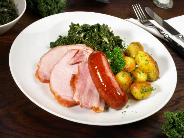 istock German Green Cabbage with Sausages and Meat; Meat specialty 2027208992