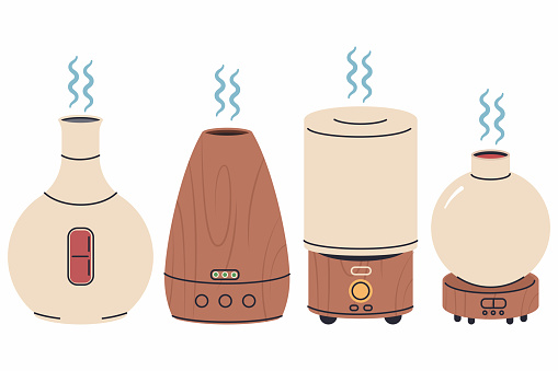 Diffusers Vector Cartoon Set Isolated On A White Background Stock ...
