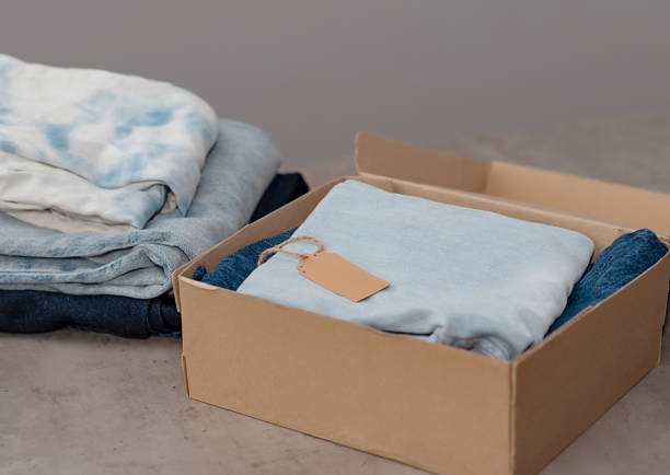 istock Second hand apparel idea. Circular fashion, donation, charity concept 2027282122