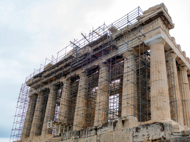 Parthenon temple on a sunset. Acropolis in Athens, Greece.