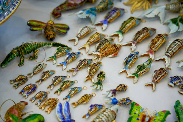 Various traditional Chinese handicrafts and rattan ornaments