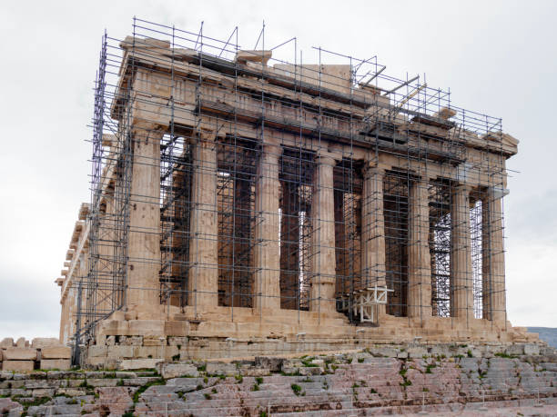 Parthenon temple on a sunset. Acropolis in Athens, Greece.