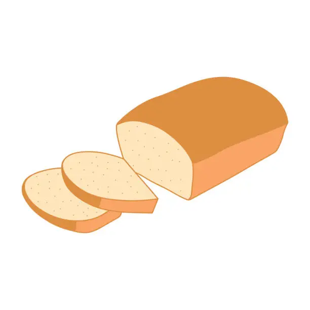 Vector illustration of potato bread icon Cartoon Vector illustration Isolated on White Background