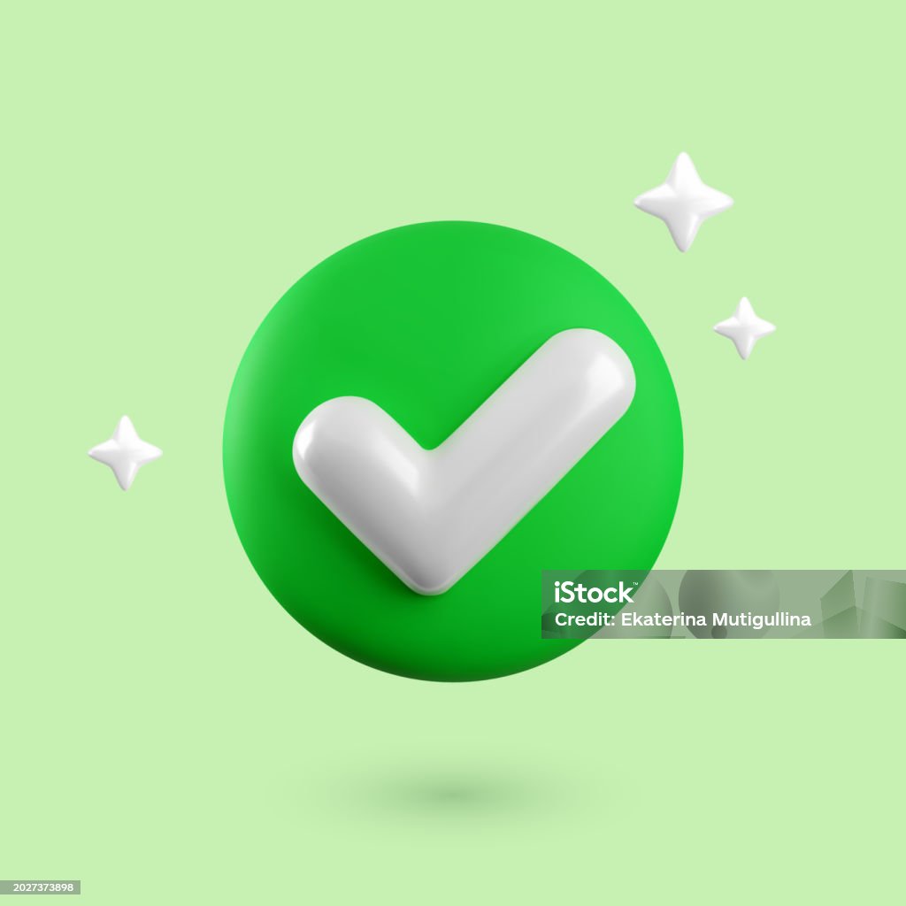 Vector 3d Check mark realistic icon. Trendy plastic checkmark concept, select icon with sparkles and shadow on green background. Green yes button. 3d render tick sign illustration for web, app, design Vector 3d Check mark realistic icon. Trendy plastic checkmark concept, select icon with sparkles and shadow on green background. Green yes button. 3d render tick sign illustration for web, design, app Check Mark stock vector Vector 3d Check mark realistic icon. Trendy plastic checkmark concept, select icon with sparkles and shadow on green background. Green yes button. 3d render tick sign illustration for web, app, design Vector 3d Check mark realistic icon. Trendy plastic checkmark concept, select icon with sparkles and shadow on green background. Green yes button. 3d render tick sign illustration for web, design, app Check Mark stock vector
