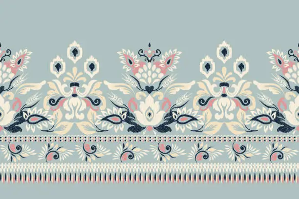 Vector illustration of Ink on cloth pattern vector illustration