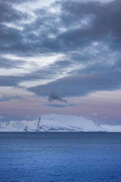 istock Arctic winter landscape at sunrise. 2027383681