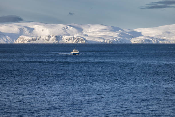 istock Cloudy arctic landscape from Hammerfest - Norway. 2027383694