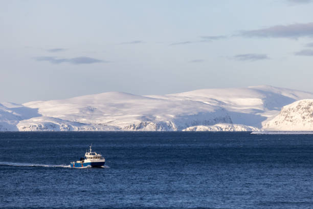 istock Cloudy arctic landscape from Hammerfest - Norway. 2027383698