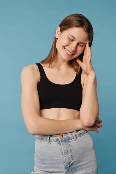 istock Cheerful Caucasian Woman Studio Portrait 2027398494