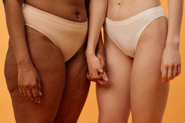 istock Unrecognizable Girls In Underwear Holding Hands 2027421032