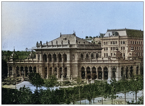 Antique photo of World's landmarks (circa 1894): Kursalon, Vienna, Austria