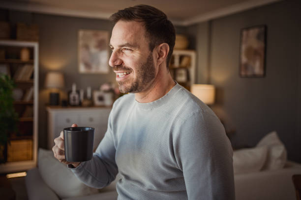 istock Morning coffee brings a smile back to my face 2027480095