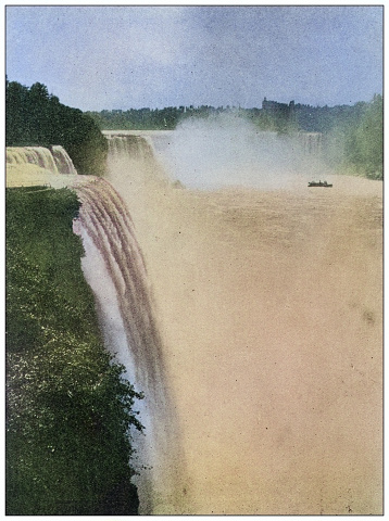 Antique photo of World's landmarks (circa 1894): Niagara Falls