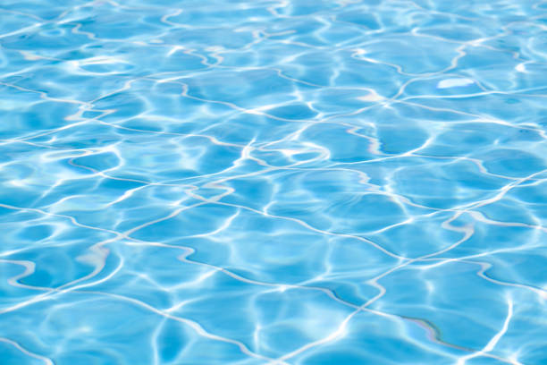 abstract blue color water wave, pure natural swirl pattern texture, background photography