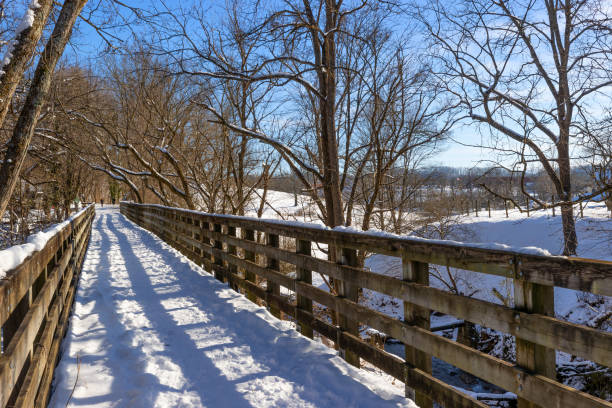 istock Winter snow in Abingdon, Virginia, USA 2027500991