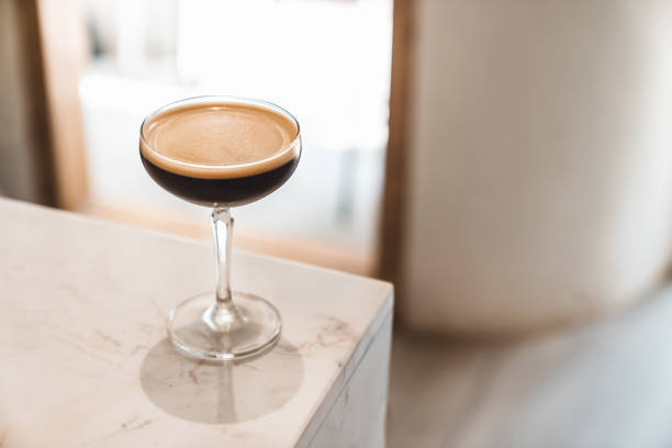 istock Alcoholic coffee cocktail. Serving summer cocktail in bar. 2027520422