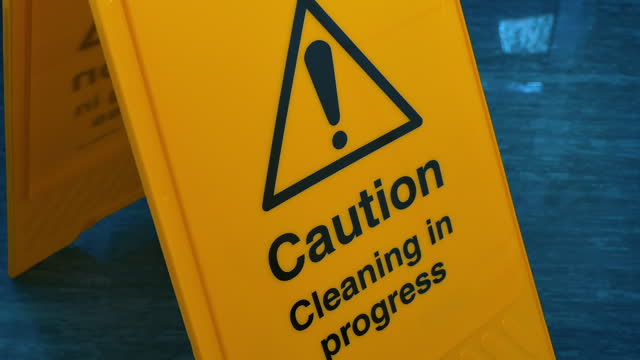 Workplace Safety Wet Floor Sign