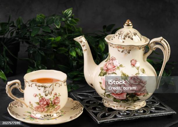Popular Tea Pots Decorative Tea Pots And Tea Stock Photo - Download Image Now ...