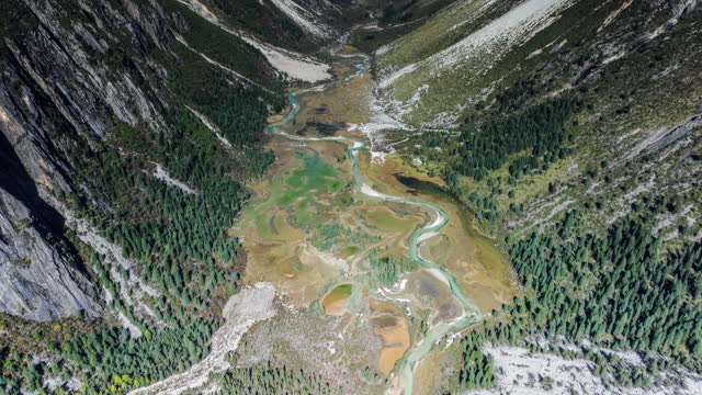 Rivers and wetlands hide in the valley