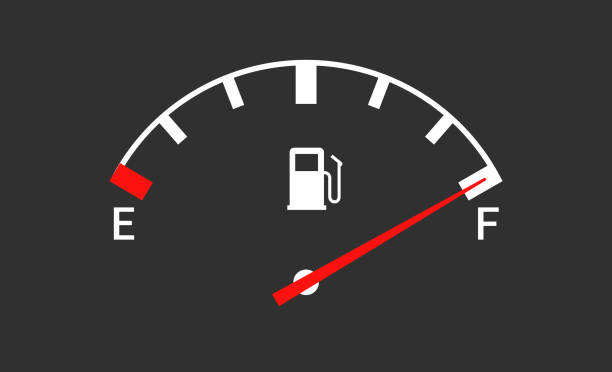 Fuel indicators gas meter. Gauge vector tank full icon. Car dial petrol gasoline dashboard Fuel indicators gas meter. Gauge vector tank full icon. Car dial petrol gasoline dashboard. fossil fuel stock illustrations