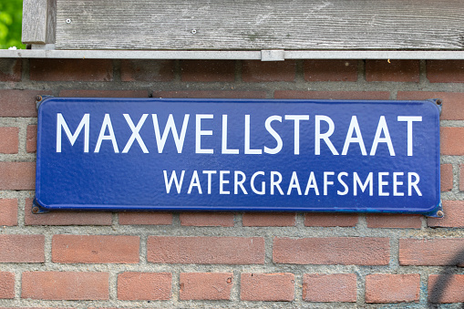 Street Sign Maxwellstraat At Amsterdam The Netherlands 17-5-2023