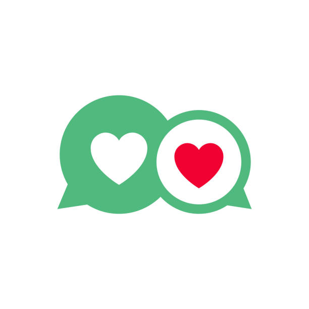 istock Speech bubble heart icon, Valentines day symbol, holiday sign designed for celebration, vector trendy modern style. 2027739771