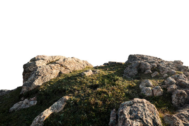 istock Rock isolated on white background,cut out,reserved path,convenient for matte painting 2027750813
