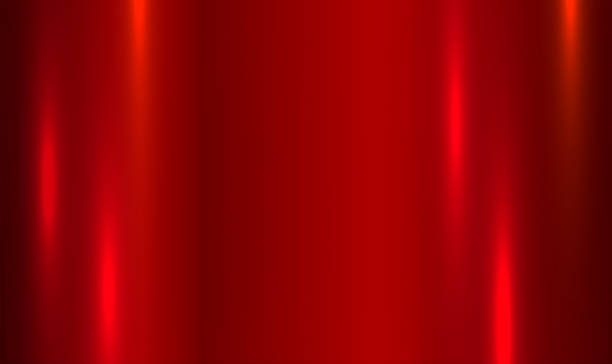 horizontaler hintergrund mit roter metalltechnologie mit kratzern und poliert - metall stock-grafiken, -clipart, -cartoons und -symbole