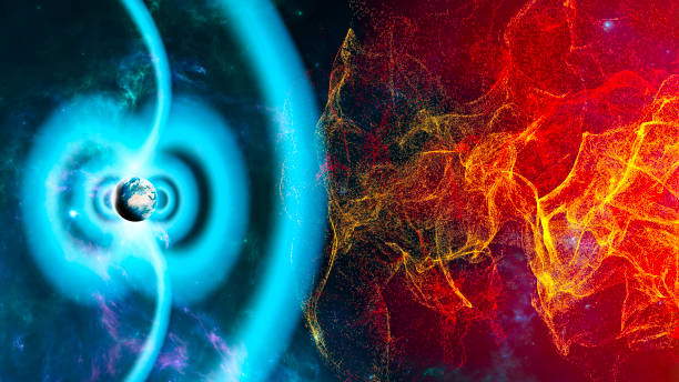 Sun and solar storm, Earth's magnetic field, Earth and solar wind, flow of particles. Rising temperatures. Global warming Sun and solar storm, Earth's magnetic field, Earth and solar wind, flow of particles. Rising temperatures. Global warming. Ozone hole. 3d rendering
https://visibleearth.nasa.gov/collection/1484/blue-marble earth's atmosphere stock pictures, royalty-free photos & images