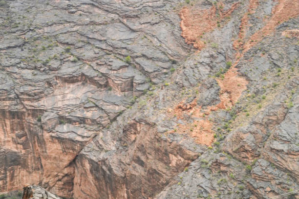 Mountain rock structure in Al Hajar mountains near Wadi Bani Awf, Oman. Good for the background.