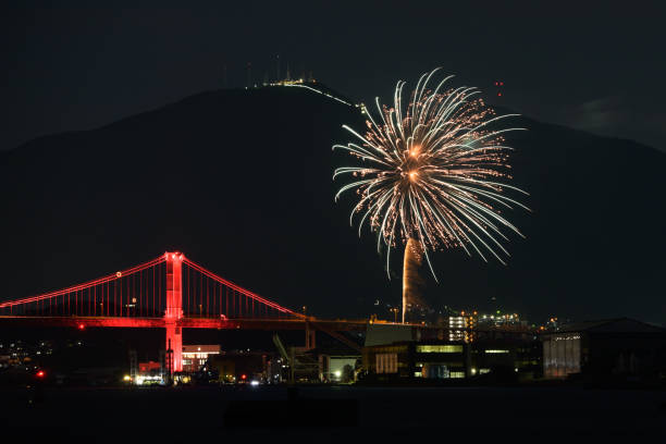 istock Japanese summer night fireworks festival 2027792264