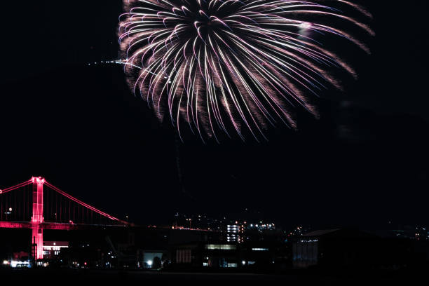istock Japanese summer night fireworks festival 2027817801