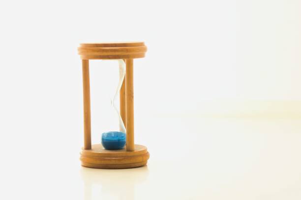 hourglass isolated on white background, photo as a background, digital image