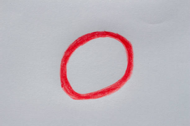 istock Hand drawn red circle on white paper 2027823835