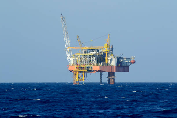 The offshore production platform remains shallow water in Madura Strait