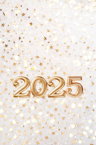 istock Holiday background Happy New Year 2025. 2027905946