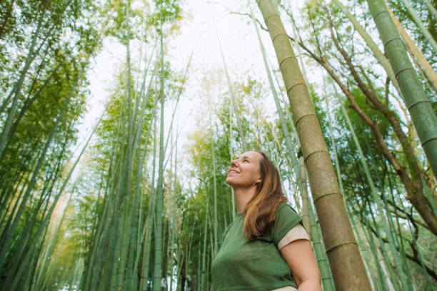 istock Woman in a bamboo forest 2027914464