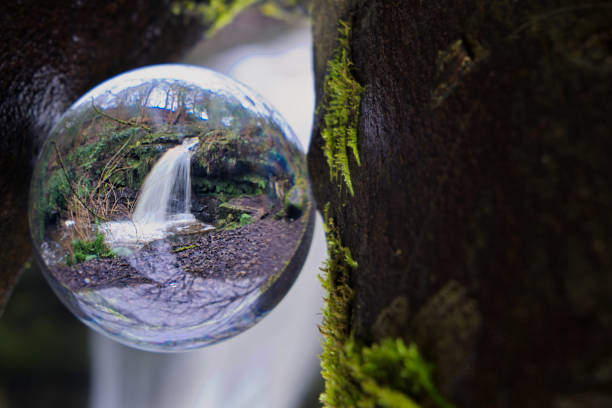 istock Waterfall in a Crystal Ball in Falkirk 2027920435