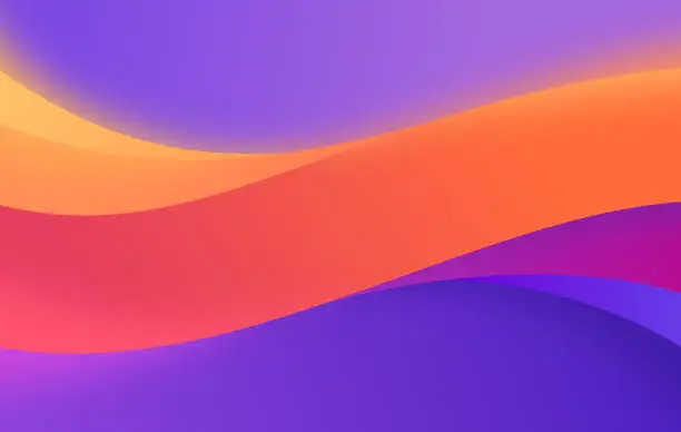 Vector illustration of Smooth Wave Gradient Abstract Background